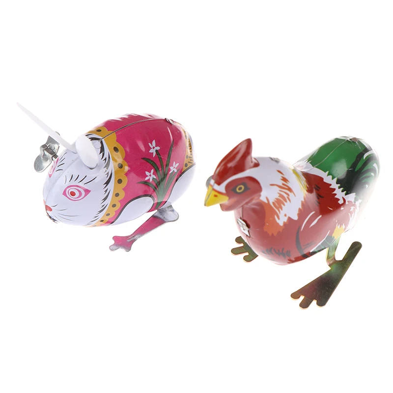 Kids Tin Wind Up Clockwork Toys Jumping Iron Frog Rabbit Cock Toy Action Figures Toy For Children Kids Classic Toy Kids Tin Wind Up Clockwork Toys Jumping Iron Frog Rabbit Cock Toy Action Figures Toy For Children Kids Classic Toy