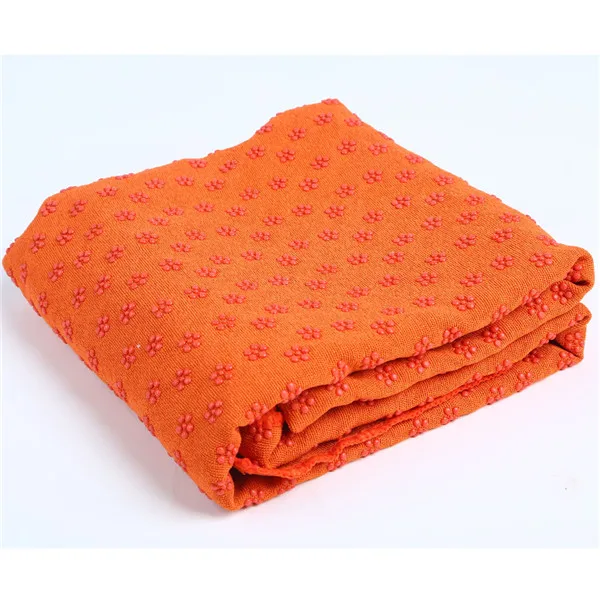 183*61 см хлопок одеяла для йоги мягкие Путешествия Спорт Фитнес упражнения Йога Пилатес коврик покрытие полотенце одеяло нескользящее спортивное полотенце и cx - Цвет: Оранжевый