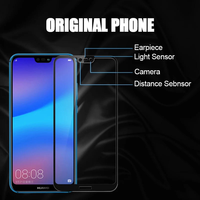 TOMKAS Screen Protector For Huawei P20 Lite Glass Scratch Proof For Huawei P Smart P20 P20 Pro Nova 3E Protective Film Glass