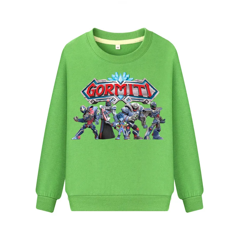 Kids Spring Gormiti Game Print Sweatshirts Costume Boys Long Sleeve Hoodies Girls Pink Hoodie Clothing Children Clothing WK112 (5)