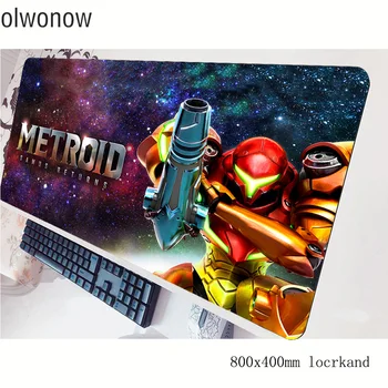 

metroid mousepad gamer Indie Pop 800x400x3mm gaming mouse pad Domineering notebook pc accessories laptop padmouse ergonomic mat