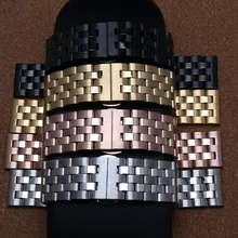 Новое поступление мужской леди 20 мм 22 мм 24 мм ремешок для часов Ремни золото розовое золото черный серебро Нержавеющая сталь Твердые звенья часы браслет