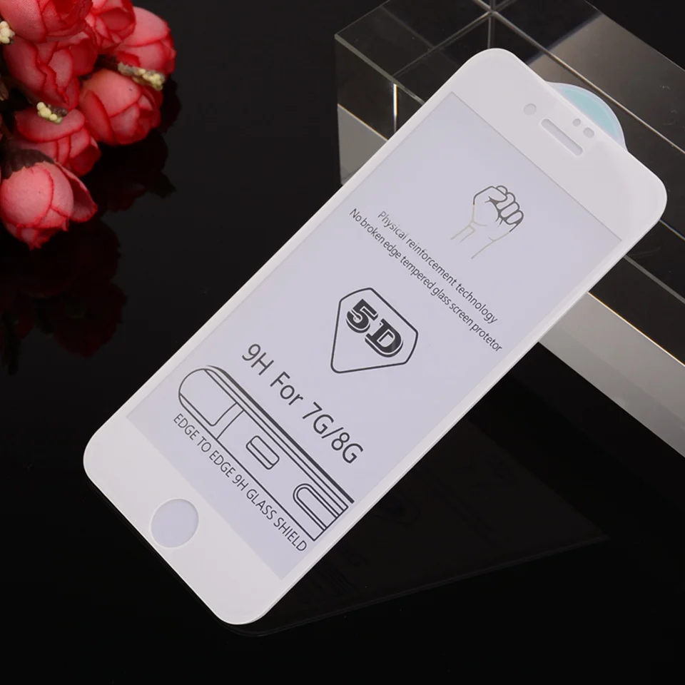 5D Full Cover Tempered Glass For iPhone XS Max Xr X 6 6s 7 8 Plus Screen Protective Glass iPhonexs Max iPhonex iPhone7 Plus Film (11)