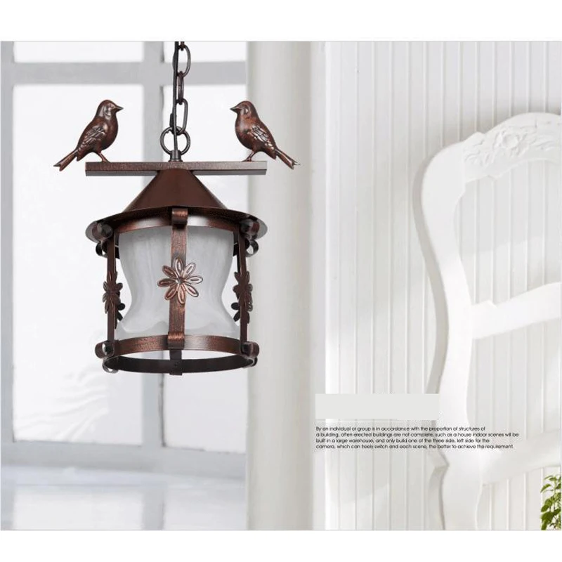 

Simple personality fashion pendant lamps american brief fashion single-head rustic wrought iron pendant lights bar lamp FG560