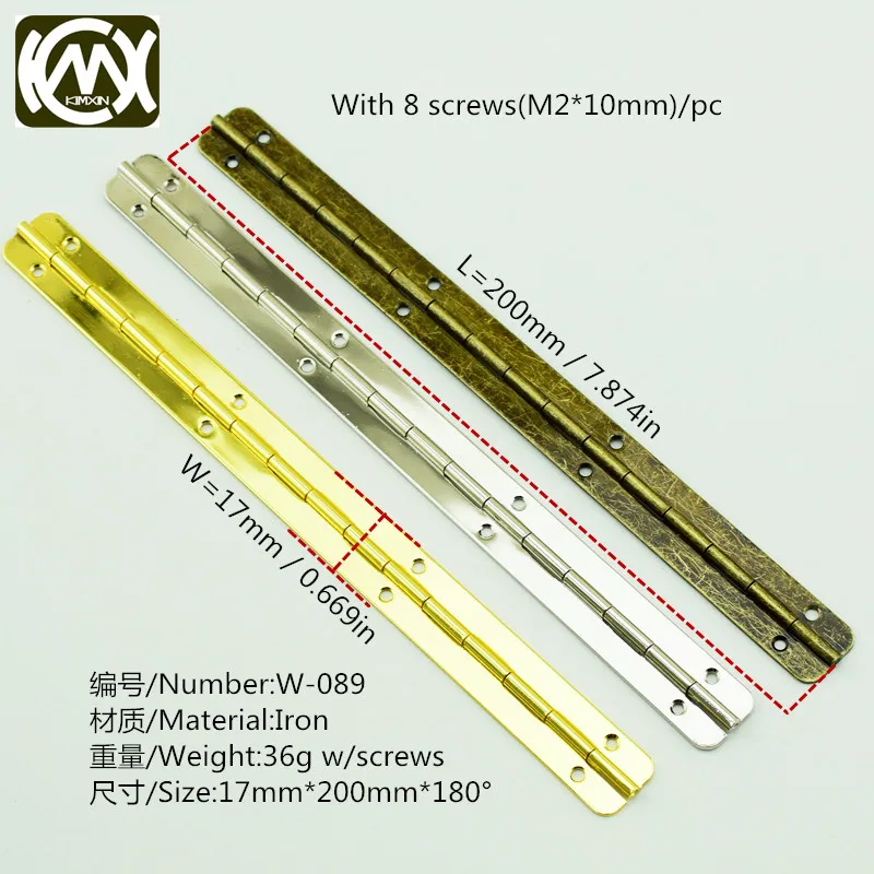 10pc 17mm*200mm Manufacturer sales hinge Wooden box hardware