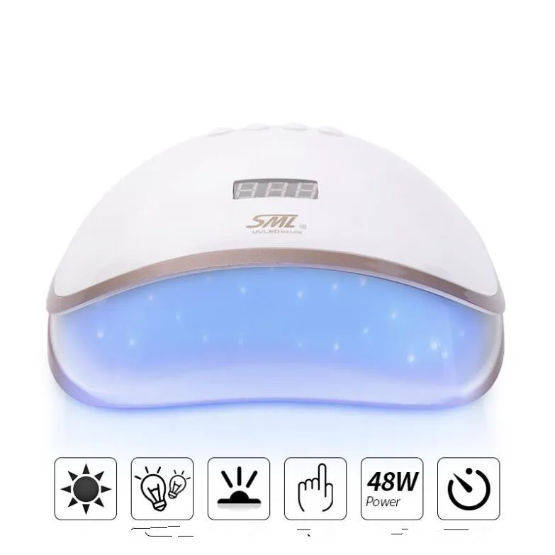 

NOQ S8 Professional LED UV Lamps For Nail Lacquer Gel Lamp 48W Nail Dryer Lampara Led Manicura Curing Varnish Gel All For Nails