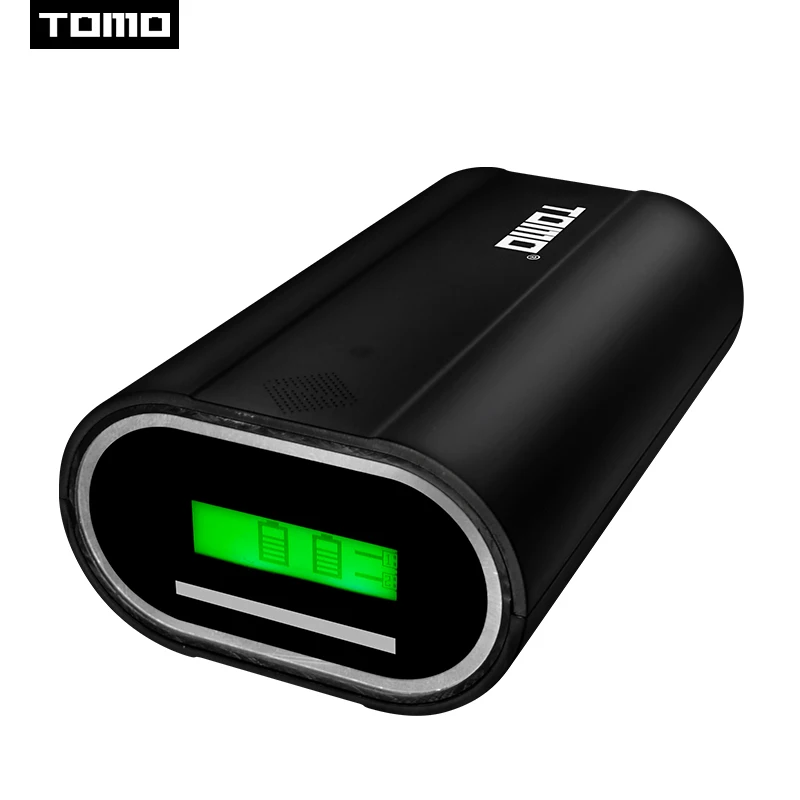 Tomo D2 USB Li-Ion интеллектуальное зарядное устройство портативный lcd умный мобильный внешний аккумулятор чехол с двумя аккумуляторами 26650 с двумя выходами