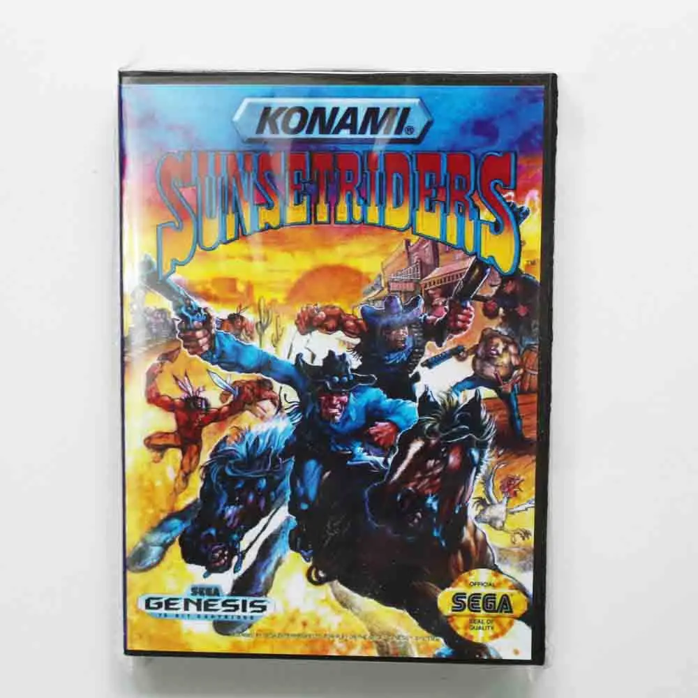 Игровой картридж Sunset Riders 16 бит игровая карта MD с розничной коробкой для Sega Mega Drive |