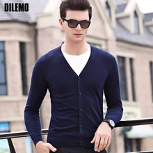 Топ класс модный брендовый мужской свитер s пуловер Кардиган Приталенный джемпер вязаный осенний корейский стиль повседневная одежда для мужчин