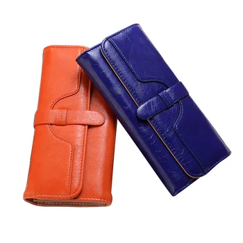 

8PCS / LOT Women Long Wallet Female Clutch Leather Wallet Credit Card Holders Mobile phone Pocket Purse Money Bags Vintage