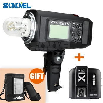 

Godox AD600M 600W 2.4G 8700mAh Li-on Battery Portable Flash Strobe Godox Mount + X1C Transmitter for Canon 5D 6D 80D