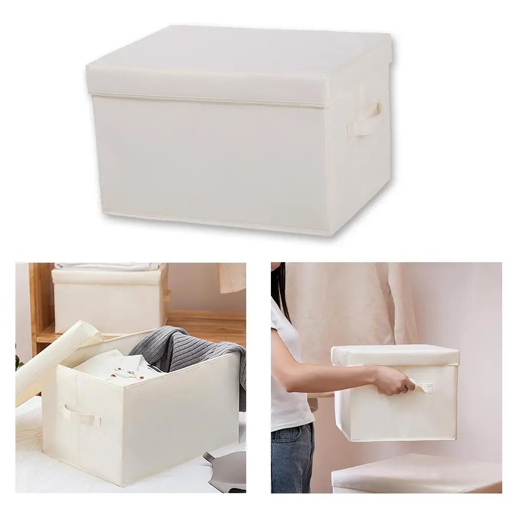 Wardrobe Storage Box Clothing Sundries Organizer Classification Finishing Box Foldable Moisture-proof Dust Box