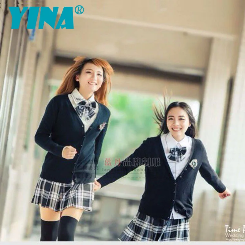 green cardigan school uniform