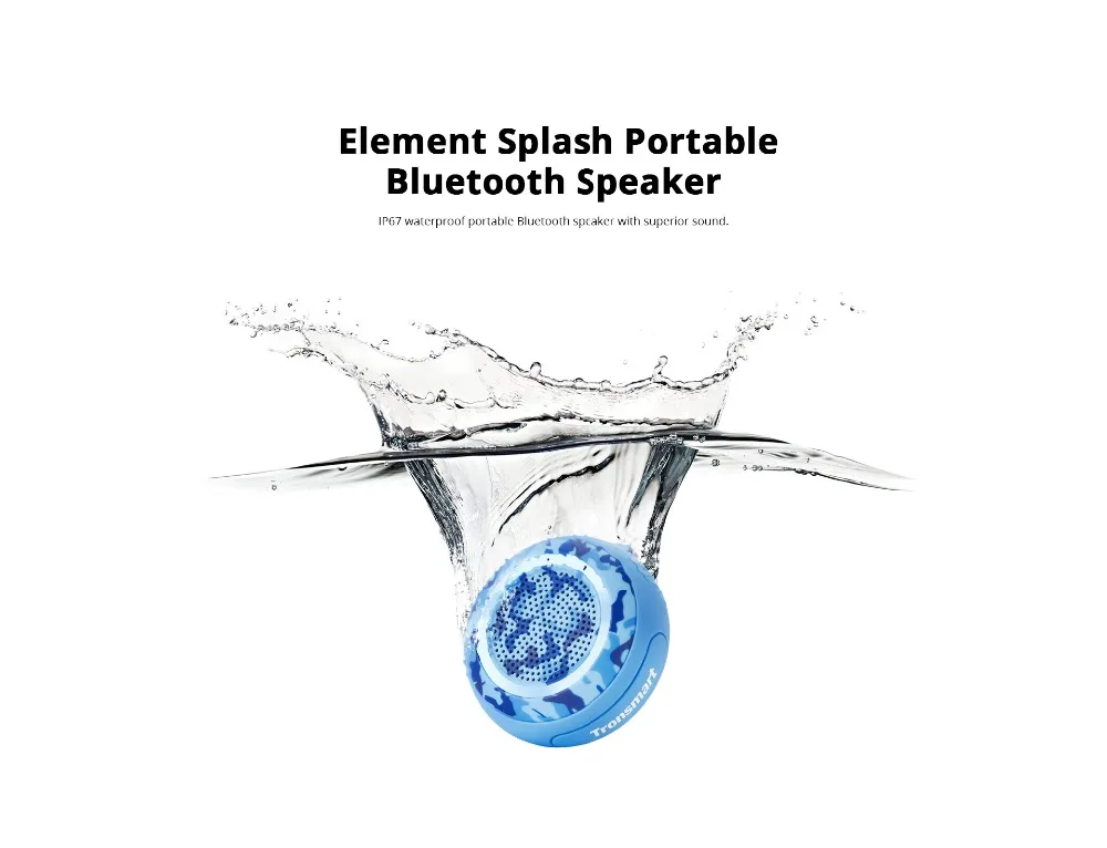 Tronsmart Element Splash Bluetooth Speaker  IP67 Waterproof Soundbar Portable Speaker Computer Bluetooth 4.2 Wireless Speaker (3)