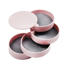 Nordic rotating desktop jewelry box creative multi-layer necklace ring earring bracelet boxes simple storage box