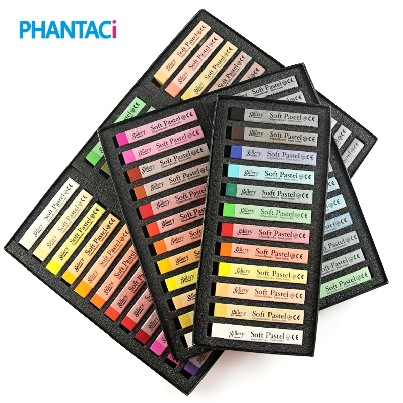 Crayons de couleur pastel doux 12/24/36/48 couleurs, ensemble de dessin