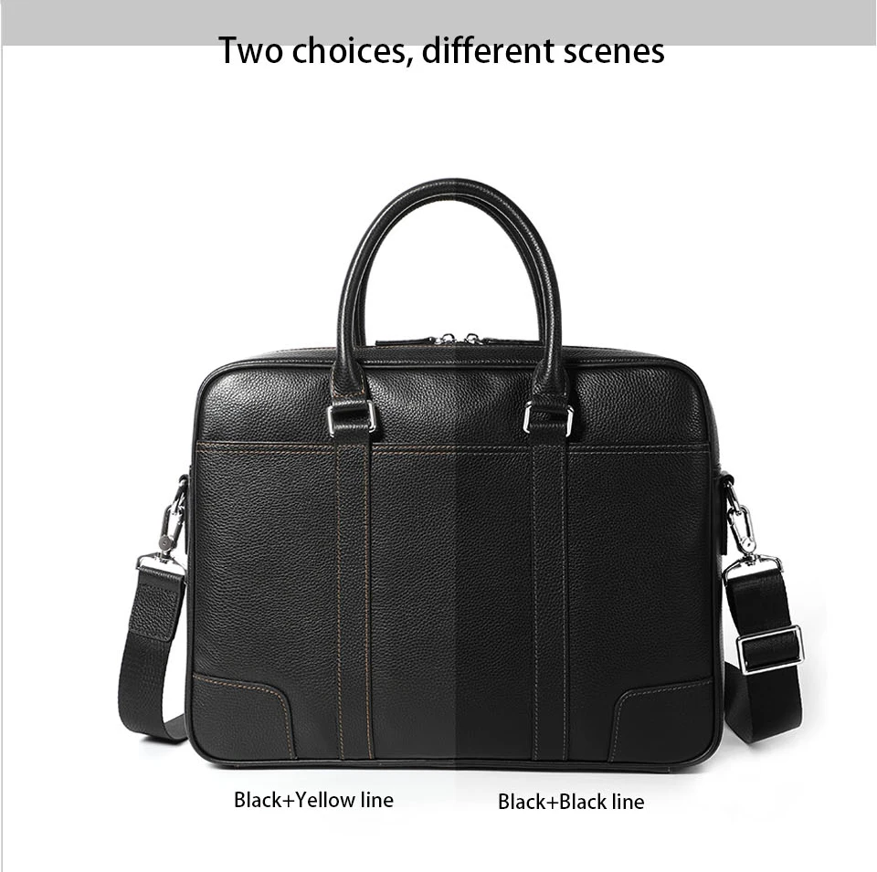 men's briefcase bag genuine leather (4)
