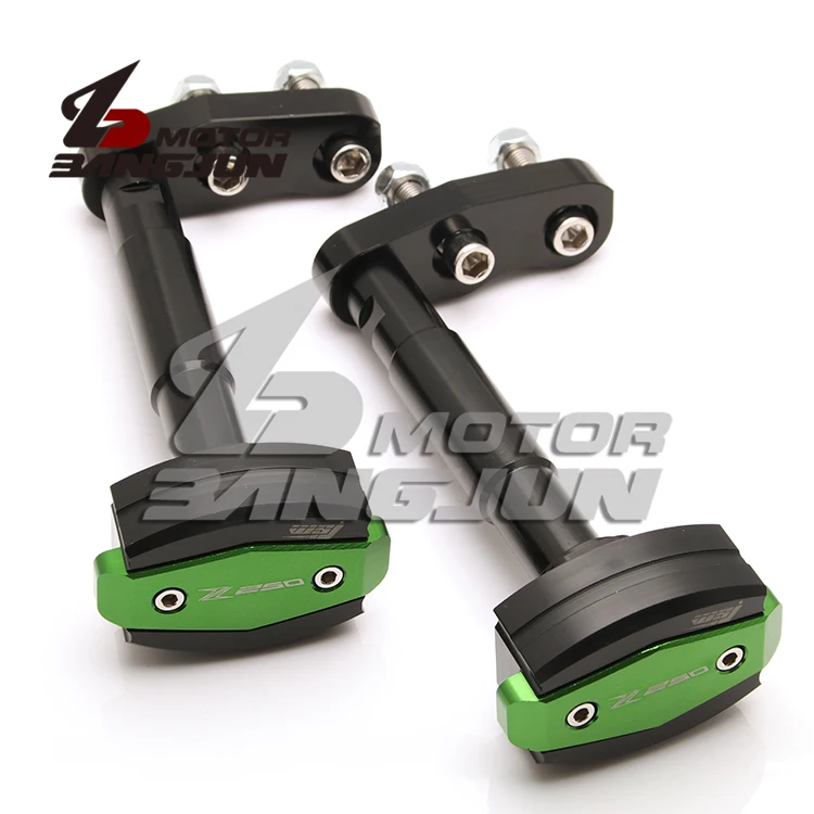 

high quality cnc aluminum Motorcycle parts for KAWASAKI Z250 Z300 13 14 15 16 17 frame sliders crash engine tank protector