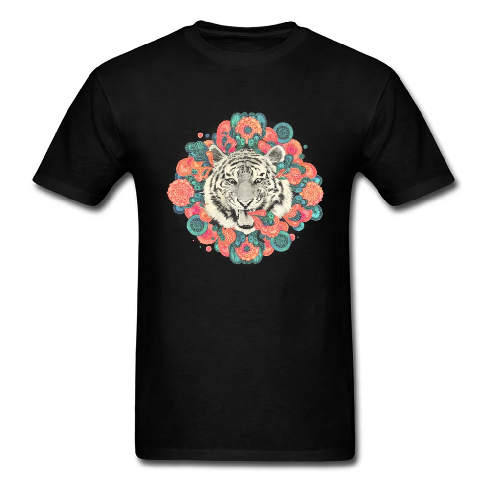 Tops T Shirt bengal mandala Summer Newest Casual Short Sleeve All Cotton Round Collar Boy T-Shirt Casual Tee Shirts bengal mandala black