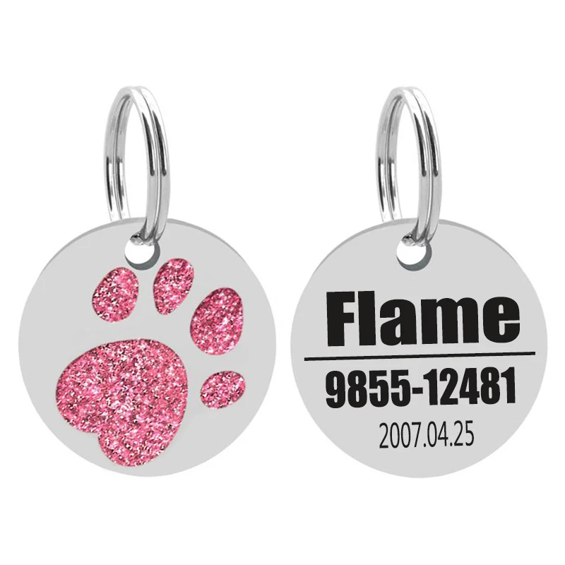 

Anti-lost Personalized Dog ID Tag Engraved Pet Cat Tags Name and Phone Number Dog ID Tags Dog Collar Cat Collar Accessories