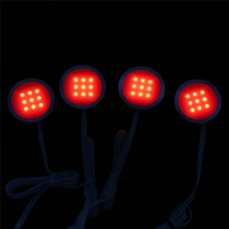  AIBOO LED Under Cabinet Light Puck Light Kit RF Remote Control Dimmable RGB Cabint Lamp for Kitchen - 32797852935