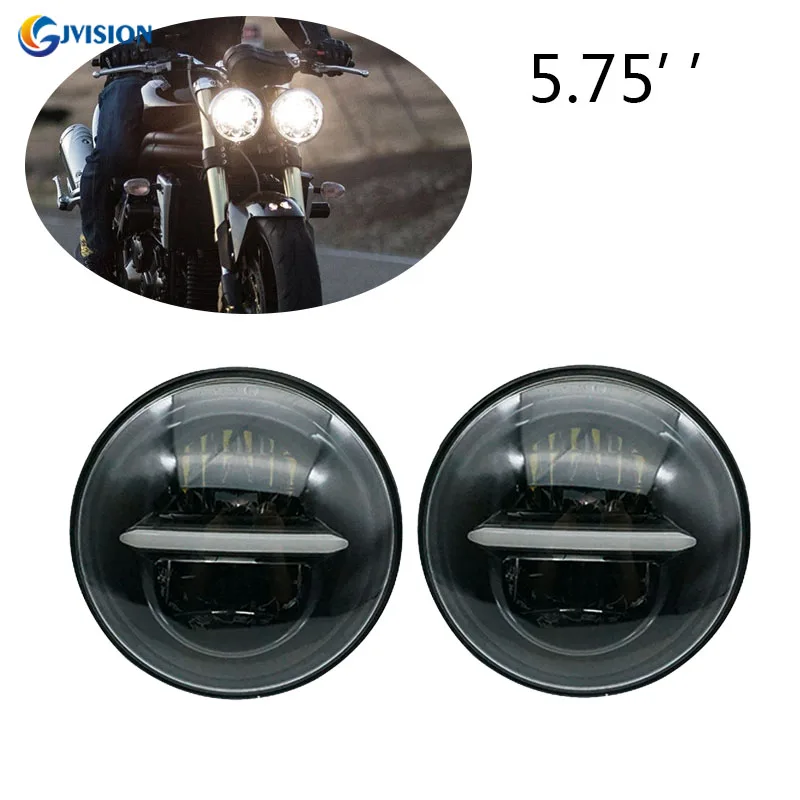  2pcs 5.75 Inch Led Headlights For Triumph Rocket iii 3 & Speed Triple & Street Triple & Thunderbird - 33035211299
