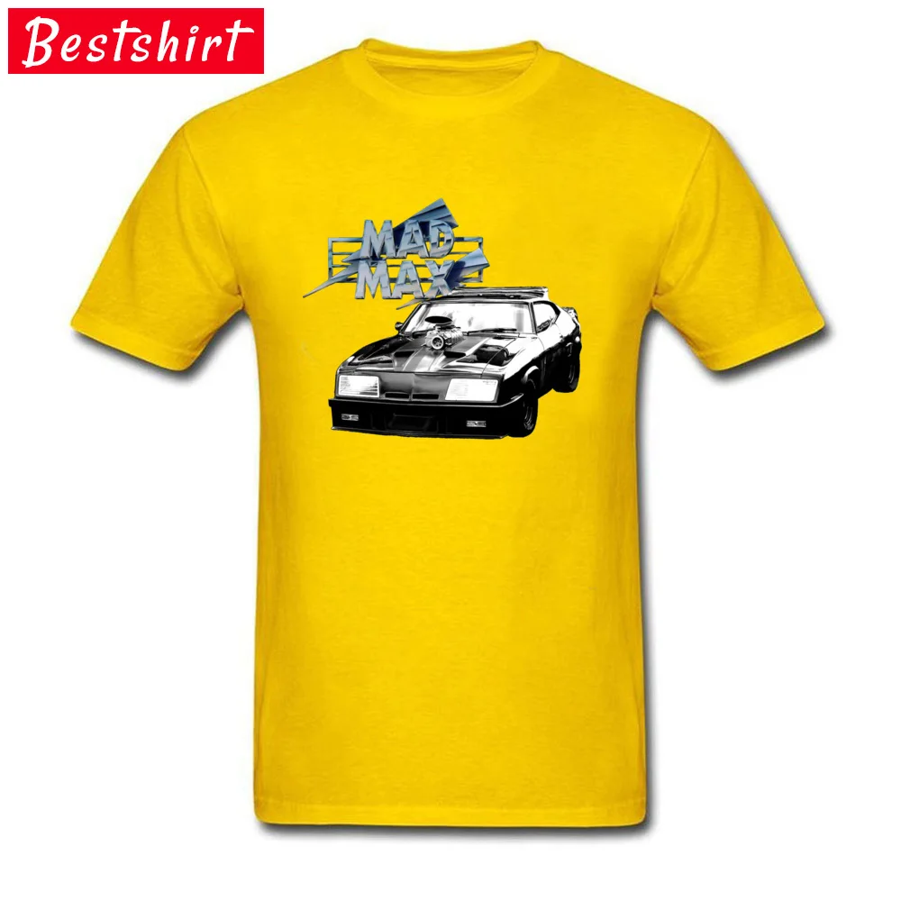Mad Max Interceptor 11912 Tees Wholesale Round Collar Print Short Sleeve Pure Cotton Men T Shirt Summer Tops Tees Mad Max Interceptor  11912 yellow