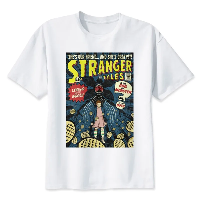 E-BAIHUI 2020 Casual Stranger Things T-shirt O-neck Short Sleeve Modal Comfortable Summer Tees Hight Quality Men T-shirts P007 | Мужская