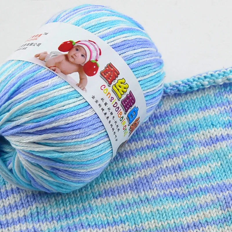 

Fashion New Soft Natural Smooth Baby Children Cashmere Silk Wool Hand Knitting Crochet Yarn Ball Woolcraft