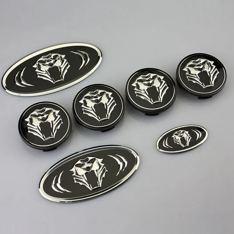 7 قطعة المجموعة النمر رئيس شعار غطاء عجلة ملصقا الجبهة الخلفية شعار نشأة K2 K5 سيارة التصميم Wheel Sticker Genesis Emblememblem Sticker Aliexpress