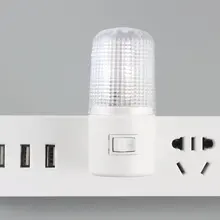 New Hot 4-LED Wall Mounting Bedroom Night Lamp Light US Plug Lighting Bulb 1W