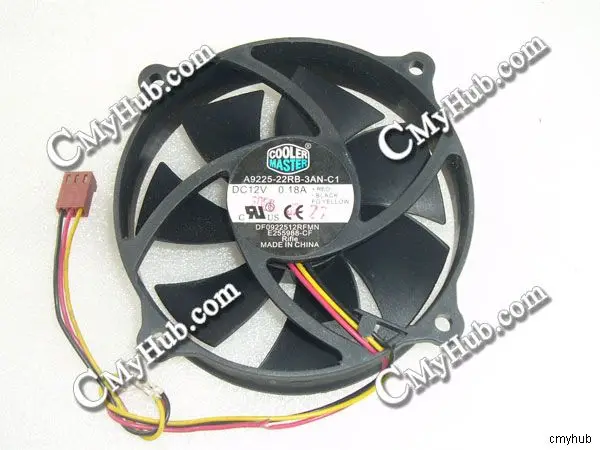 Подлинный охлаждающий вентилятор для COOLER MASTER 9525 12 в пост. Тока 0 18 А 3pin 3 провода
