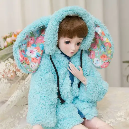 T02-X554 Blyth кукольная одежда 1/3 1/4 bjd 1/6 куклы аксессуары красочные плюшевые пальто кролика 1 шт