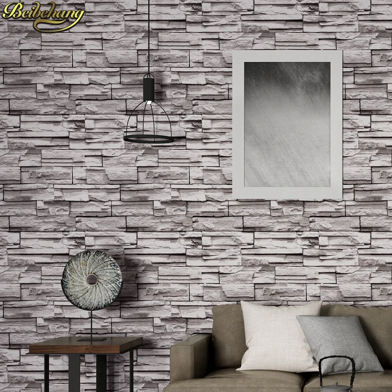 

beibehang Chinese brick Wall Paper Roll gray wallpaper for walls 3 d Bar Restaurant Coffee Shop Bedroom papel de parede 3d para