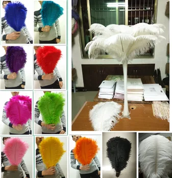 

50 pc quality ostrich feathers, 12-14 inches / 30-35 cm, DIY wedding decorations
