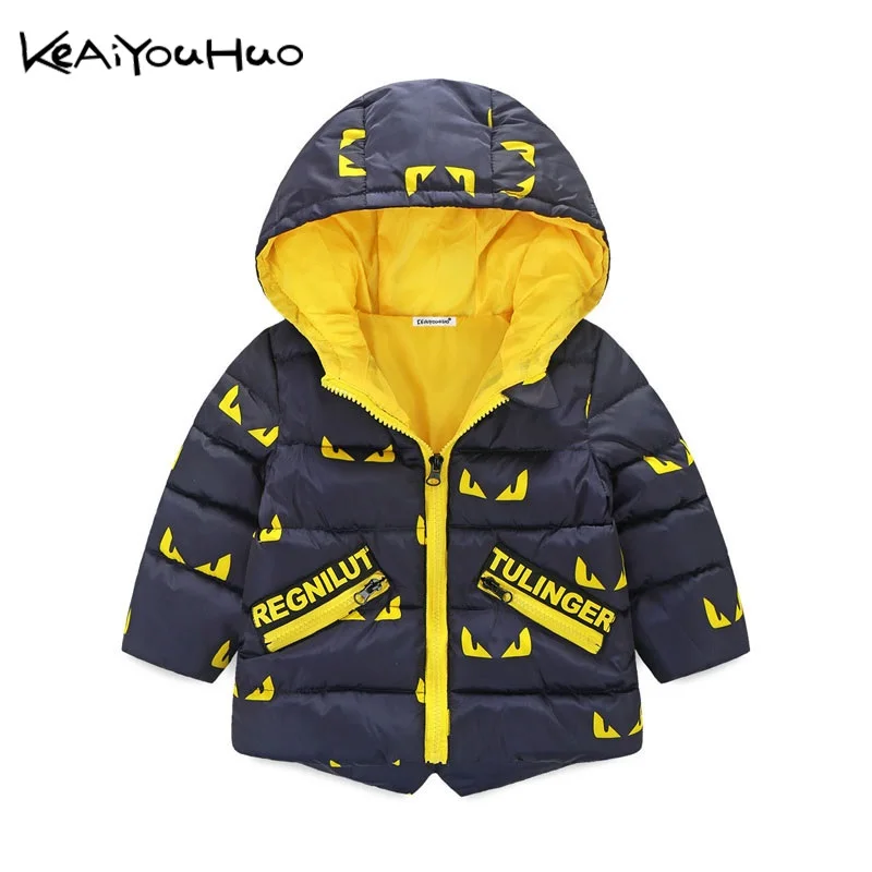 Baby Boys Jacket 2018 Winter Jackets For Boys Sports  Hooded Down Jacket Kids Warm Outerwear Coats For Girl Children Clothes