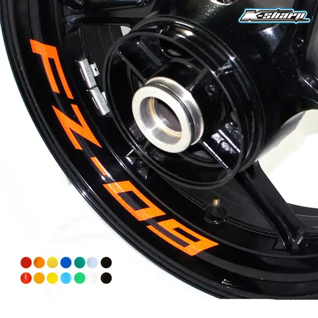 8 X CUSTOM INNER RIM DECALS WHEEL Reflective STICKERS 