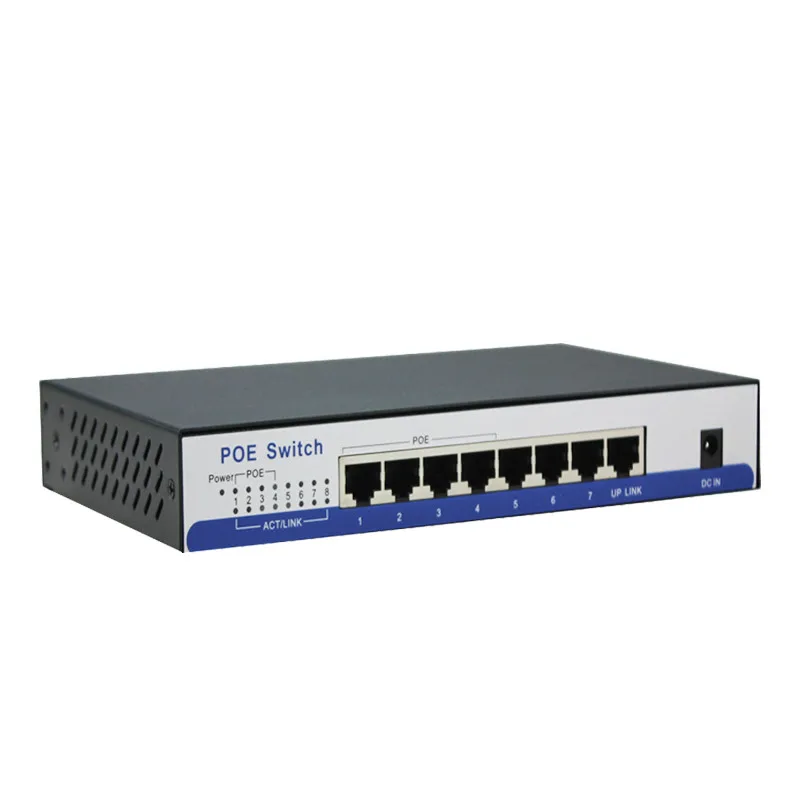 N67 8 портов 10/100 Мбит/с коммутатор POE Switch, 4 POE порта и 4 порта Uplink общая Мощность 65 Вт беспроводной AP IP Сетевая камера дистанционного оборудования