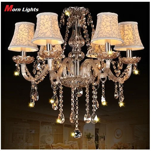 Chandelier Lights modern K9 Crystal Pendant Chandelier lights Lamp Shade Vintage chandelier lighting bed room dining room light