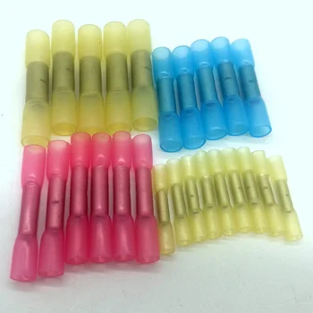 

50pcs Water-proof BHT 0.5 PE Heat Shrink Butt Crimp Terminals Connectors for Insulating 4 sizes