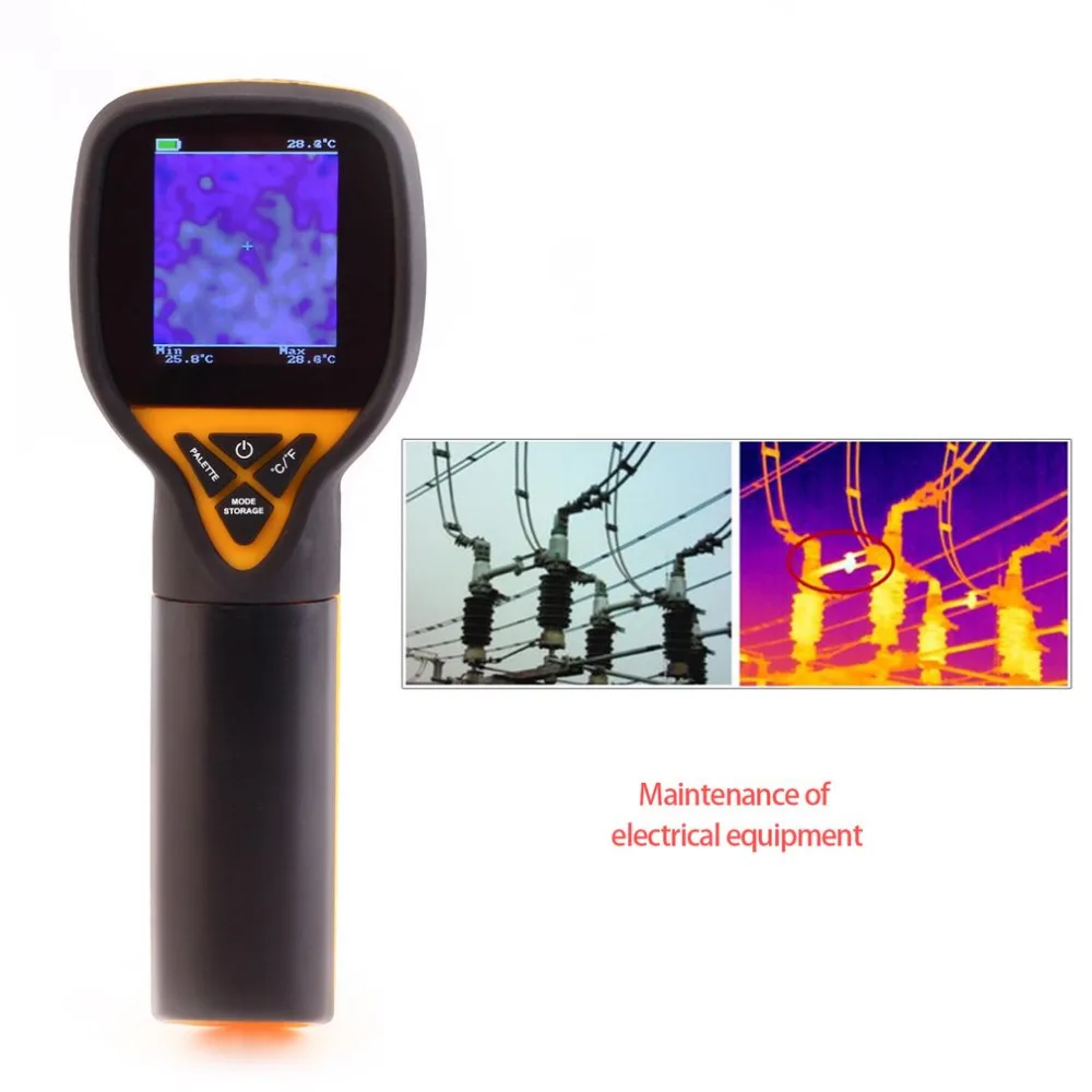 

Upgrade HT-175 Hand-held Digital Infrared Thermal Camera Thermal Imaging Resolution 32X32 Infrared Thermometer -20to300 Degree