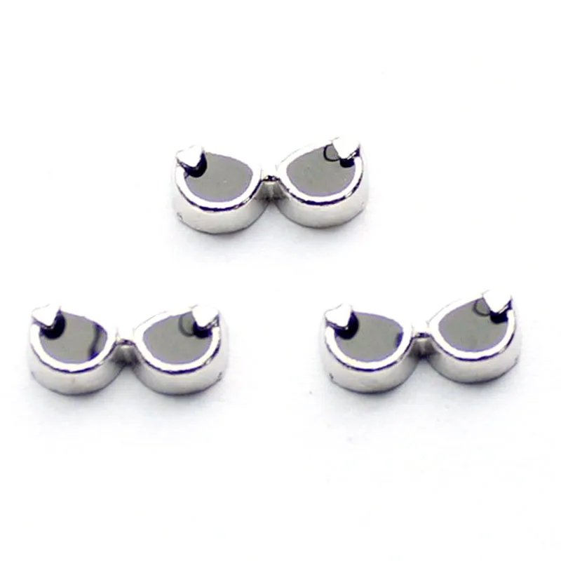 

20pcs/lot DIY Fashion Alloy Enamel Sunglasses Charm For Floating Living Memory Locket