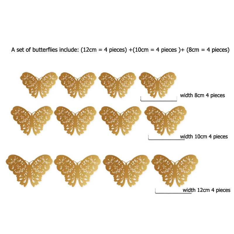 3D Butterfly Wall Stickers 12 pcs #6