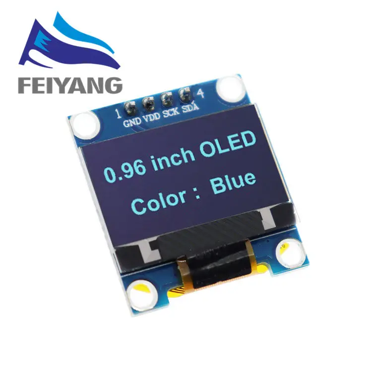 Продукт 0,96 дюймов OLED IIC белый/желтый синий/синий 12864 OLED дисплей модуль IEC SSD1306 плата с ЖК-экраном для Arduino