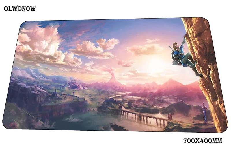 Zelda Коврик для мыши 700x400x3 мм игровой коврик для мыши большой геймерский коврик модный игровой компьютерный стол padmouse клавиатура HD узор игровые коврики - Цвет: size 700x400x3mm