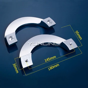 

Semi-circular Modern Frameless Glass Door Handle Semicircular Stainless Steel Sliding Glass Door Wooden Door Handle 700105