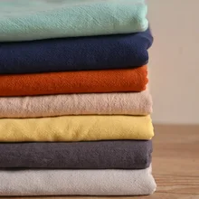 Разноцветный мягкий прессованный Чистый хлопок и льняная ткань