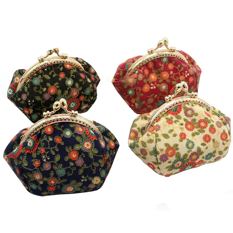 

2018 Fashion Women Lady Retro Vintage Flower Small Wallet Hasp Purse Clutch Bag #0