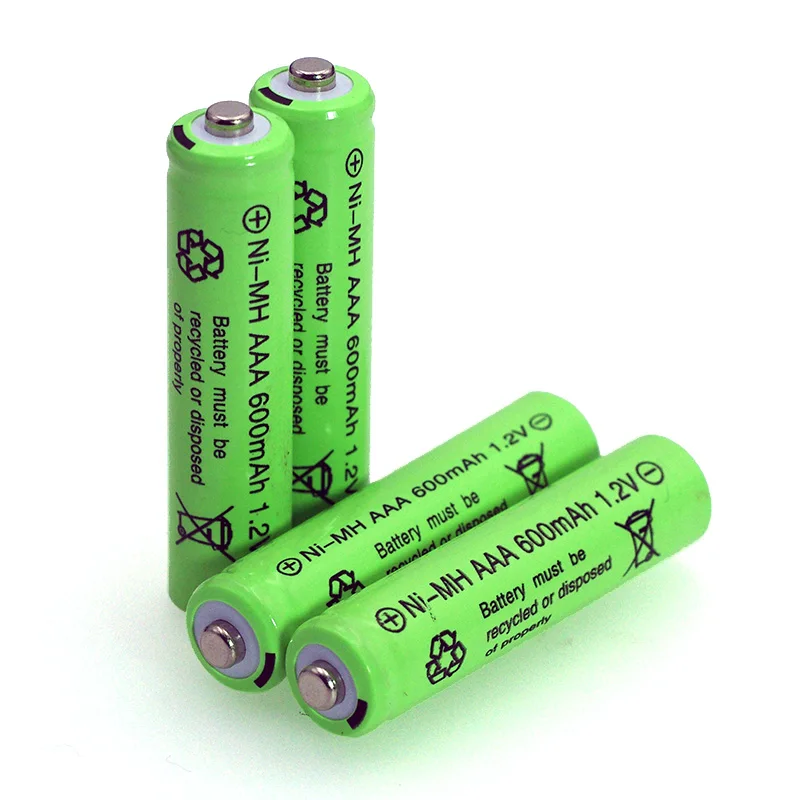 1,2 v Ni-MH AAA батареи 600mAh перезаряжаемые nimh батареи 1,2 V Ni-MH aaa для электрического дистанционного управления автомобиля игрушки RC ues