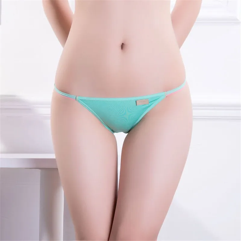 Пикантные Для женщин трусики нижнее белье T-back Модальные супер Low Rise Thong девушки нижнее белье дамы трусы Мягкий хлопок промежности 1 шт FUNCILAC